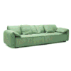 Elephant-Ear Four-Seater Fabric Sofa 0122