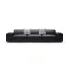 Black Bull Leather Sofa 0158‑S