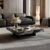 Venice Brown Natural Stone Coffee Table