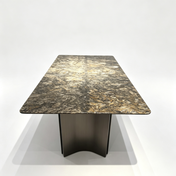 Platinum Diamond Luxury Stone Dining Table