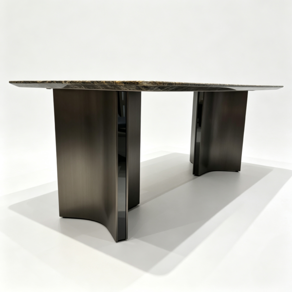 Platinum Diamond Luxury Stone Dining Table