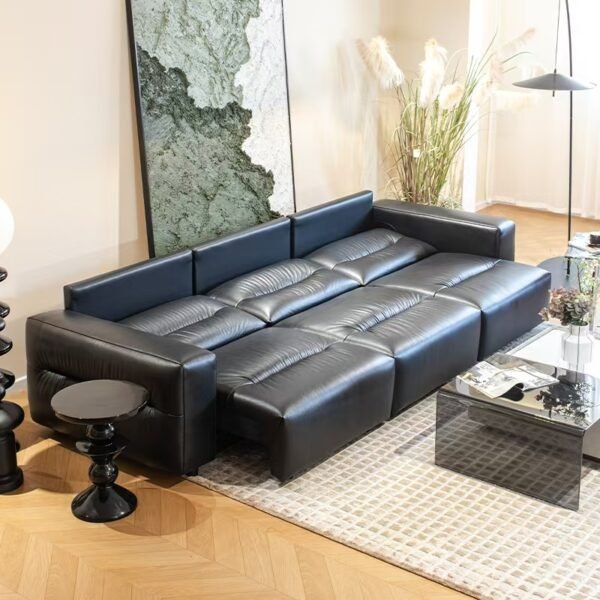 Three-Module Power Leather SofaGSF0344A