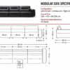 Three-Module Power Leather SofaGSF0344A