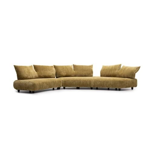 eteor Collection Steel-Frame Petal Fabric Sofa SF0382