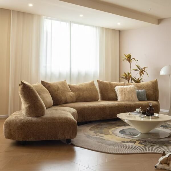 eteor Collection Steel-Frame Petal Fabric Sofa SF0382