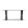 White Rust Sintered Stone Dining Table