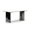White Rust Sintered Stone Dining Table