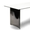 White Rust Sintered Stone Dining Table