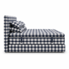 Blue & White Check Upholstered Bed HST-LG188-A