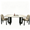 Yutu Natural Travertine Rectangular Dining Table