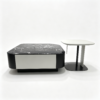 Black Rose Microcrystalline Stone Coffee Table Set