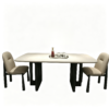 Yutu Natural Travertine Rectangular Dining Table