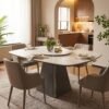 Castel White 5-in-1 Functional Dining Table