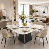 Castel White 5-in-1 Functional Dining Table