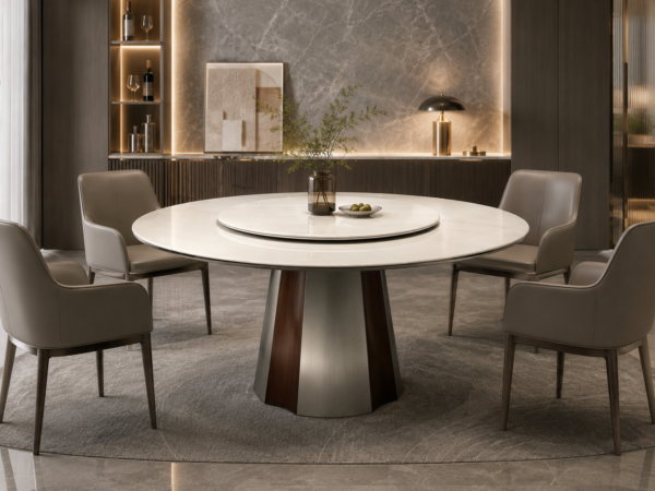 Crystal Stone 5-in-1 Functional Dining Table