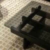 Ash Wood & Tempered Grey Glass Coffee Table