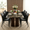 Starlit Galaxy Natural Stone Dining Table