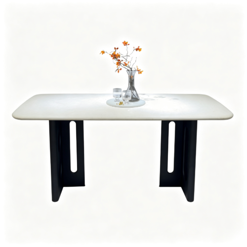 Yutu Natural Travertine Rectangular Dining Table
