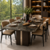 Starlit Galaxy Natural Stone Dining Table