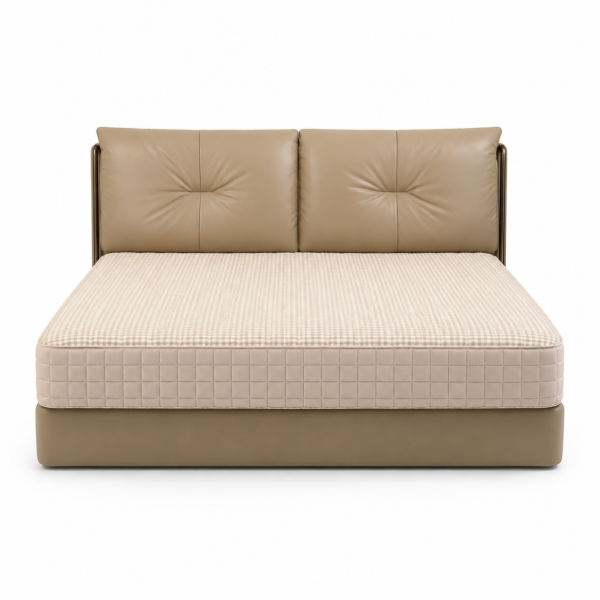 Upholstered Leather Bed LCQB-P68273-A