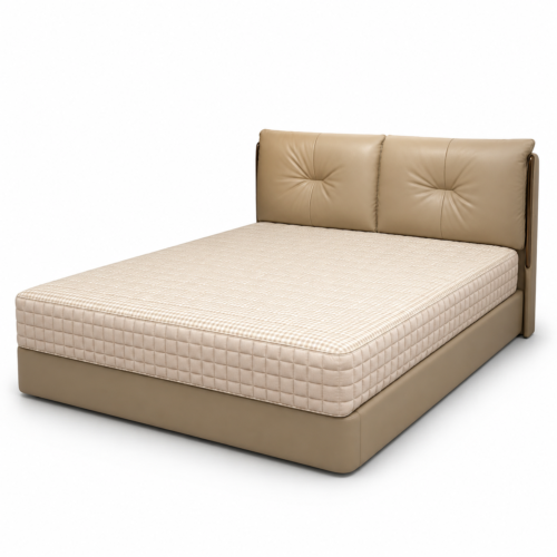 Upholstered Leather Bed LCQB-P68273-A