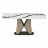 Panda Marble-Look Dining Table