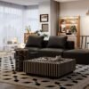 Zebra Stripe Coffee Table Set