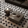 Zebra Stripe Coffee Table Set