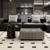 Zebra Stripe Coffee Table Set