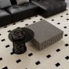 Zebra Stripe Coffee Table Set