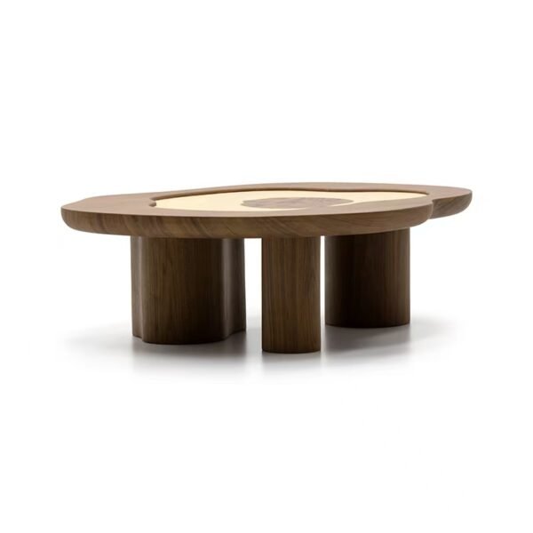 Decorative Inlay Walnut Coffee Table
