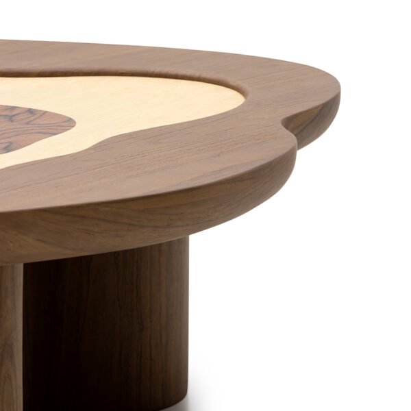 Decorative Inlay Walnut Coffee Table
