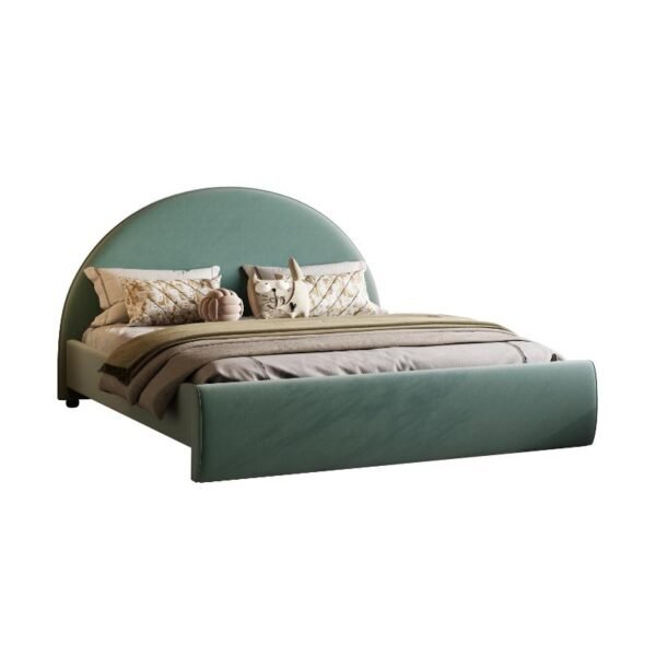 Half-Moon Upholstered Kids Bed C9090