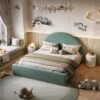 Half-Moon Upholstered Kids Bed C9090