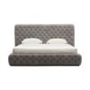 GZ Nubuck Leather Tufted Bed C9231