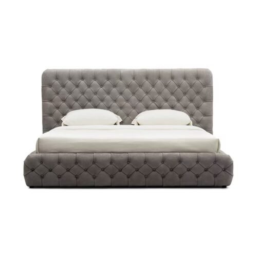 9230-2 GZ Nubuck Leather Tufted Bed C9231