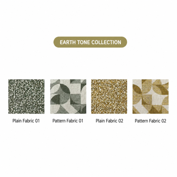 English: Cloud Ear Curved Modular Fabric SofaLS-B6F0358-A