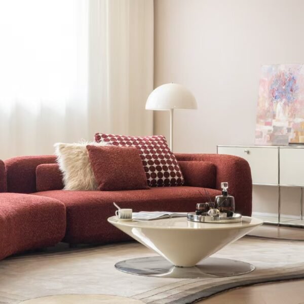 Bezier Curved Modular Fabric Sofa LS-B6F0371-Y