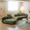 Bezier Curved Modular Fabric Sofa LS-B6F0371-Y
