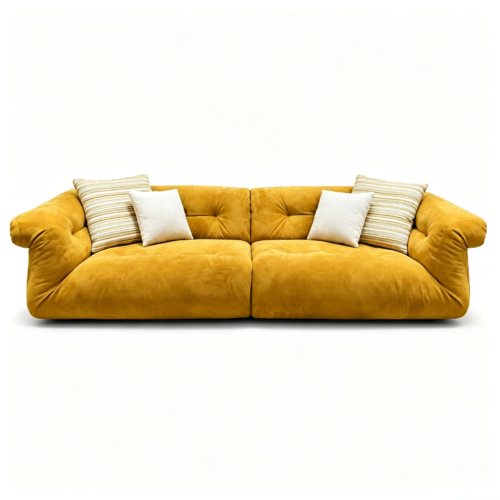 Italian-Style Suede Fabric Sofa LS-B6F40-A