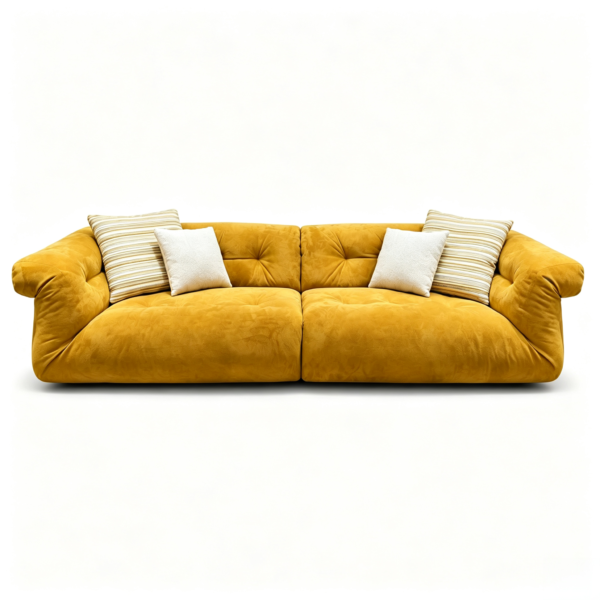 Italian-Style Suede Fabric Sofa LS-B6F40-A
