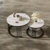 Large & Small Round Coffee Table Set