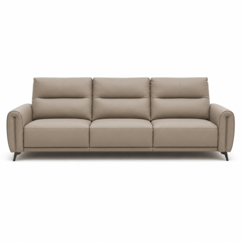 Modern Top-Grain Leather Recliner Sofa T-LSG-P4508-B