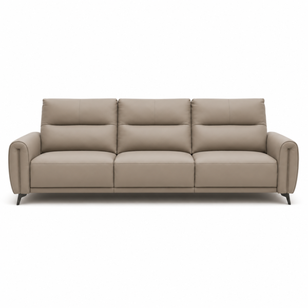 Modern Top-Grain Leather Recliner Sofa T-LSG-P4508-B