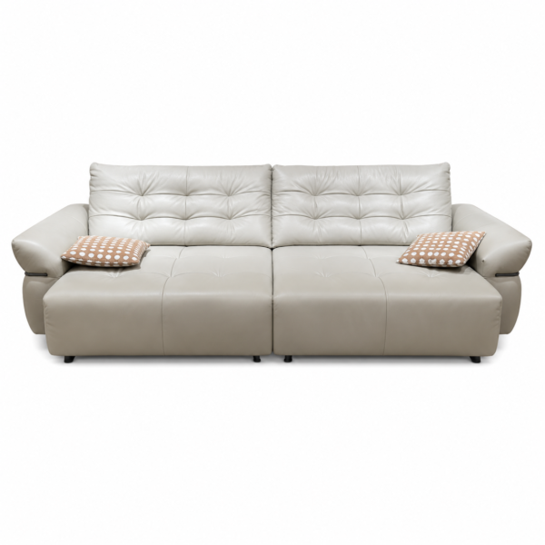 ThreeSeater Power Slide Leather Sofa LSGP66817