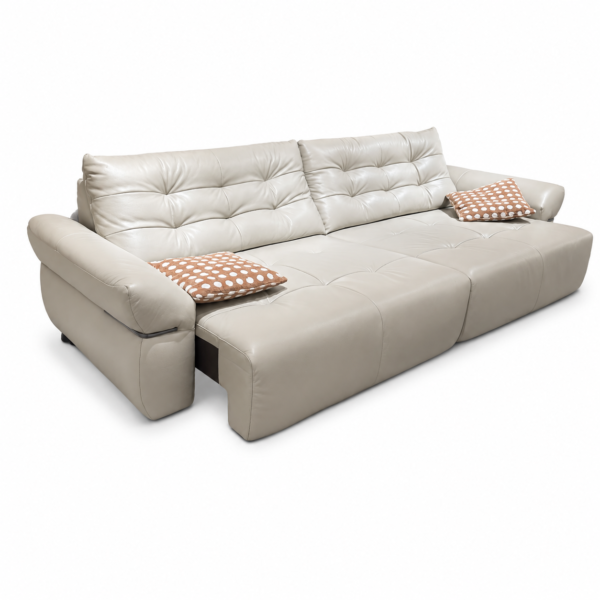 ThreeSeater Power Slide Leather Sofa LSGP66817