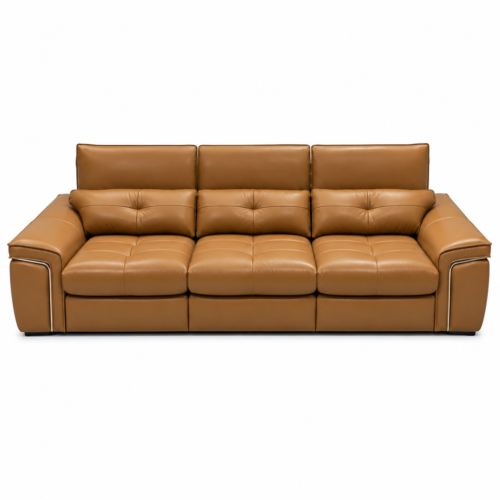 Three-Seater Power Slide Leather Sofa LSG-P69005-A
