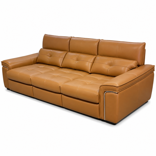 Three-Seater Power Slide Leather Sofa LSG-P69005-A