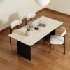 Travertine-Look Sintered Stone Dining Table YGZT5152
