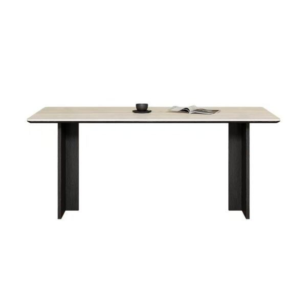Travertine-Look Sintered Stone Dining Table YGZT5152
